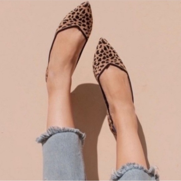 Rothy's Shoes - Rothy’s Retired Cheetah Point Leopard Flats Size 8.5
